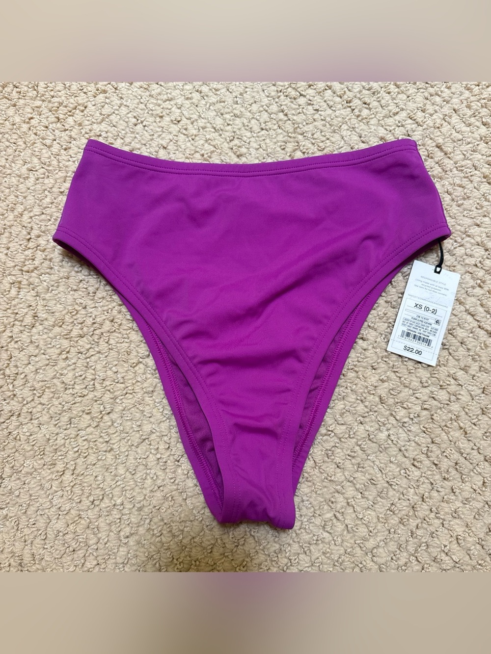 Shade and Shore Purple bikini bottoms size XS